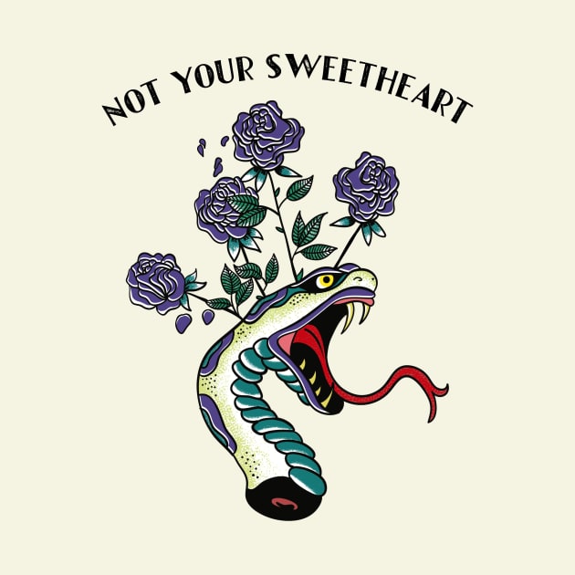 Not Your Sweetheart - Vintage Tattoo Design by LittleBunnySunshine