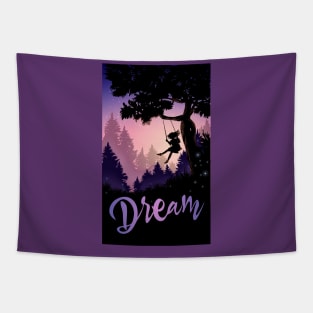 inspirational swing dream girl Tapestry