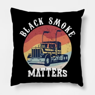 Black Smoke Matters Diesel Trucks Rolling Coal Great Dad Great Mom Pillow