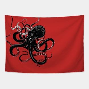 octopus illustration Tapestry