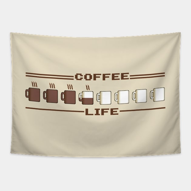 Coffee Life Remaining Tapestry by cogwurx