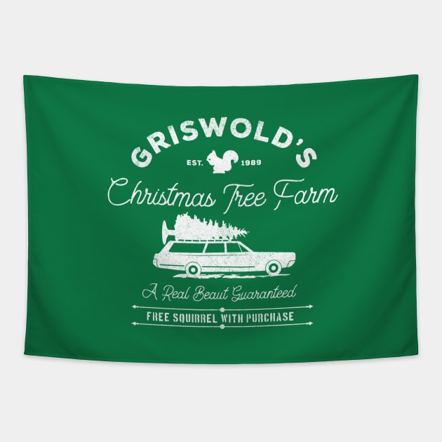 Griswold's Christmas Tree Farm Est. 1989 Tapestry by BodinStreet