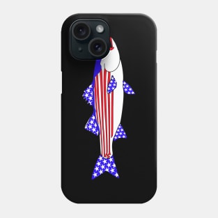 American Flag Striped bass The American Striper Phone Case