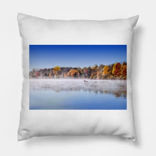 Early Morning On The Lake Pillow