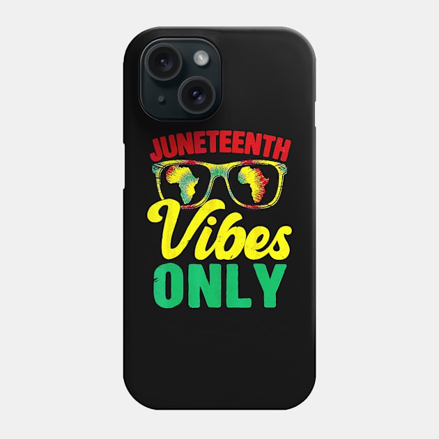 Juneteenth Vibes Only Black History Month African American Phone Case by bowenokau