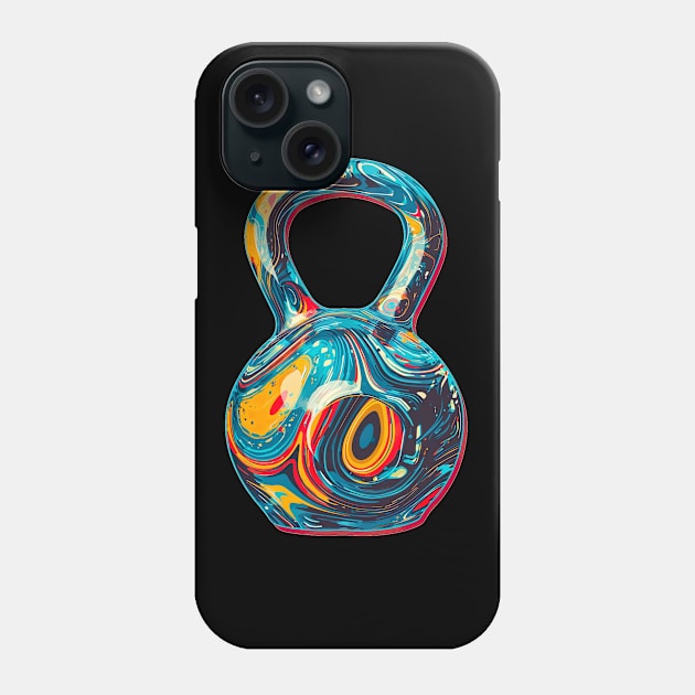 Swirly Kettlebell Phone Case by Yogimeister