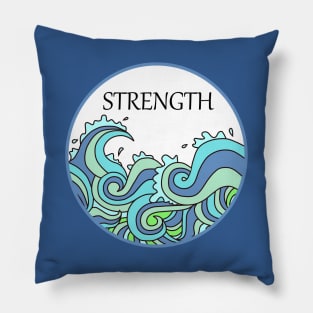 Strength Ocean Wave Pillow