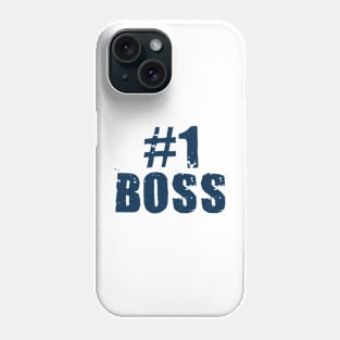 #1 boss grunge style graphic design Phone Case