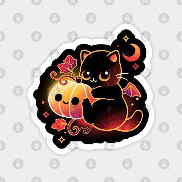 Demon cat halloween Magnet by NemiMakeit