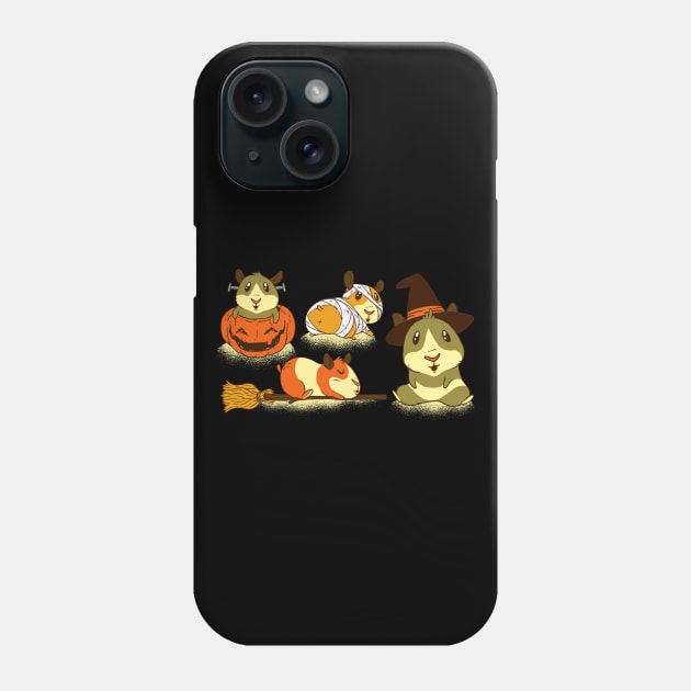 HALLOWEEN GUINEA PIG CARTOON SET Phone Case by LR_Collections