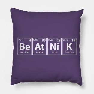 Beatnik (Be-At-Ni-K) Periodic Elements Spelling Pillow