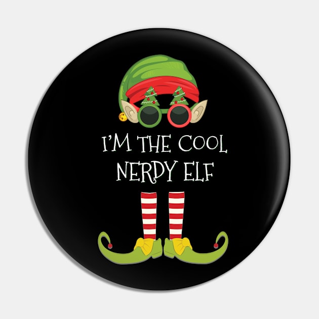 I'm The Cool Nerdy Elf - Nerdy Elf Gift idea For Birthday Christmas Pin by giftideas