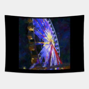 Ferris Wheel at Night Tapestry