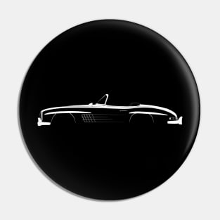 Mercedes-Benz 300 SL Roadster Silhouette Pin