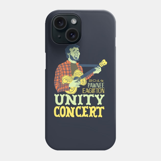 Parks and Rec - Pawnee Eagleton Unity Concert Phone Case by sombreroinc