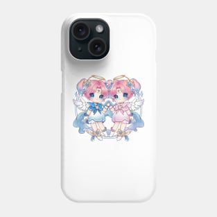 Gemini Twins Chibi Zodiac Anime Girls Phone Case