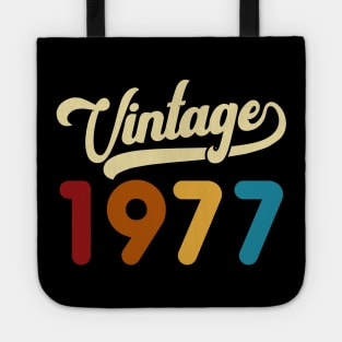 1977 Vintage Gift 43rd Birthday Retro Style Tote