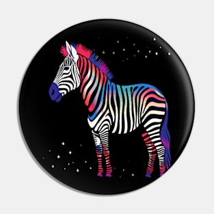 Patriotic Zebra Pin