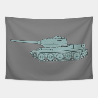 T-34-85 on the side and nothing more Tapestry