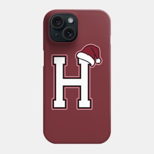 Harvard H Crimson Santa Hat T-Shirt Phone Case