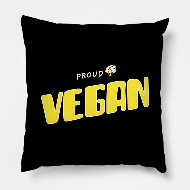 I'm a Proud Vegan Pillow by Dodo&FriendsStore