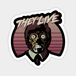 They Live! Obey, Consume, Buy, Sleep, No Thought and Watch TV. Magnet