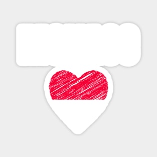 Monaco flag, Monaco heart Magnet