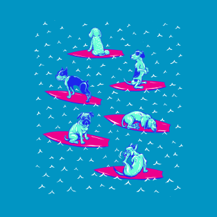 Surf Dogs in the Lineup! T-Shirt