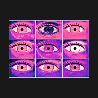 Genderfluid Pride Painted Eyes Collage T-Shirt