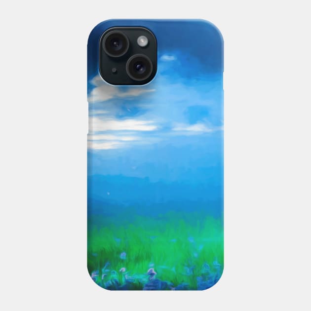 Blue Meadow Phone Case by jasminaseidl