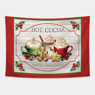 Christmas Hot Cocoa Tapestry