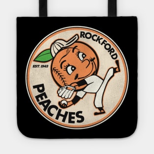Defunct Rockford Peaches Baseball Team Tote