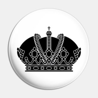 imperial crown (black) Pin