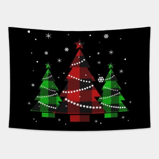 Buffalo Plaid Christmas Tree TShirt Gift Tapestry