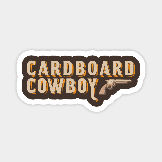 Cardboard Cowboy Logo T-Shirt Magnet by CardboardCowboy