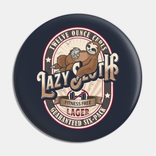 Lazy Sloth Lager Pin