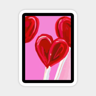 Heart Lollipop Magnet