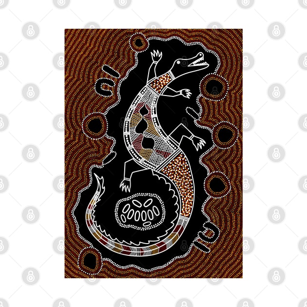 Aboriginal Art - Croc Eggs by hogartharts