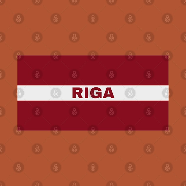 Riga City in Latvian Flag by aybe7elf