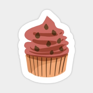 Chocolate cupcake cute graphic cooking sweet pastel style Magnet