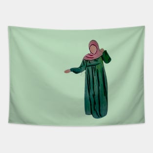 Hijabi - Muslimah - Hijab Hand drawn - Hijab Girl Tapestry