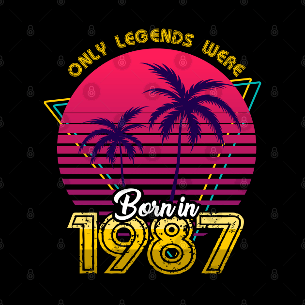 Born in 1987 T-Shirt by MarCreative