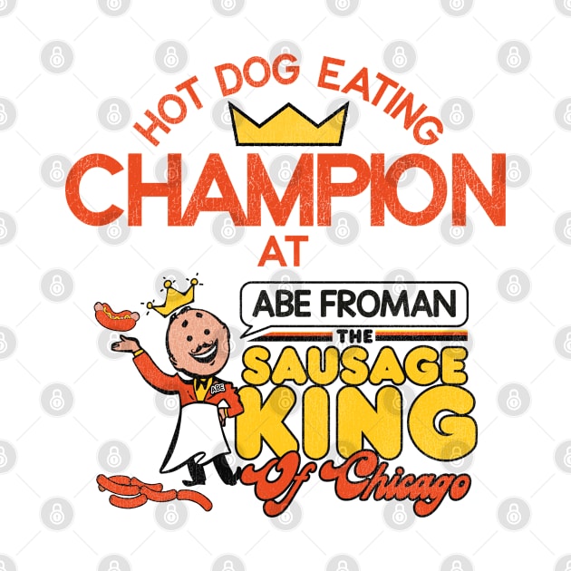 Hot Dog Eating Champion at Abe Froman by darklordpug