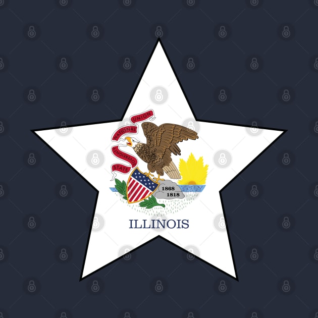 Illinois State Flag Star by Realittle