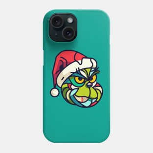 Portrait of Grumpy Santa Phone Case