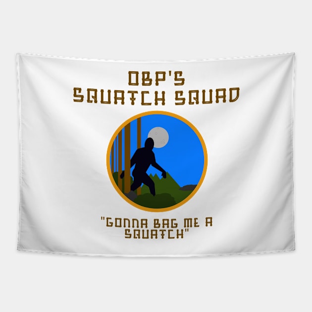 OBP - Squatch Squad Tapestry by bizarrepodcast