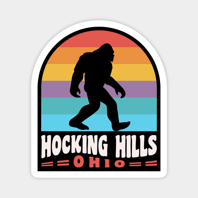 Hocking Hills Ohio Bigfoot Sasquatch State Park Magnet by PodDesignShop