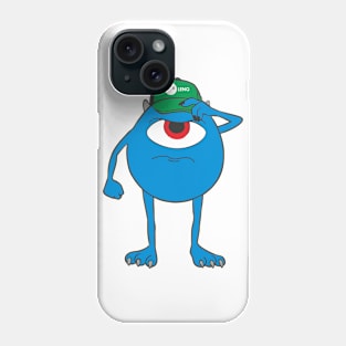 Blue monster cartoon characters Phone Case