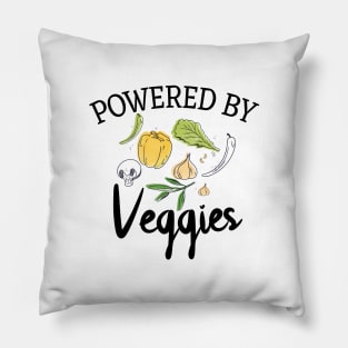 Powered By Veggies Pillow