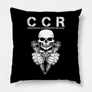 Ccr - vintage skull Pillow